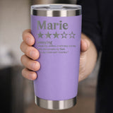 Review Engraved Travel Mug Birthday Gift, Thermal Metal Coffee Cup