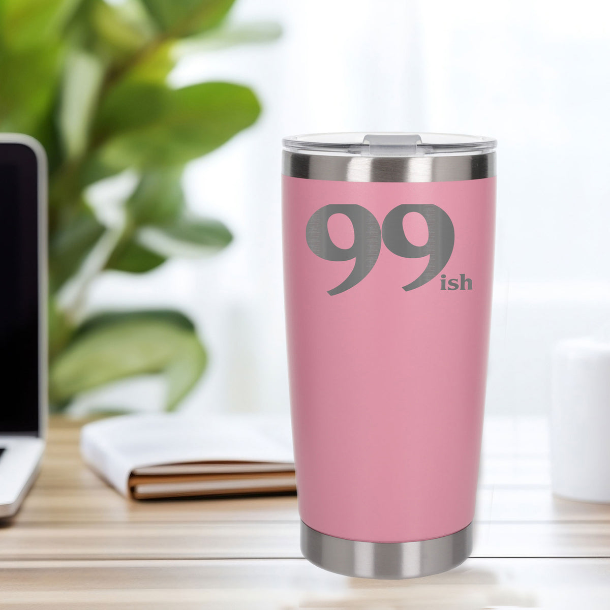 Light Pink Thermal Metal Coffee Cup