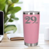 Light Pink Thermal Metal Coffee Cup