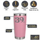 Light Pink Thermal Metal Coffee Cup