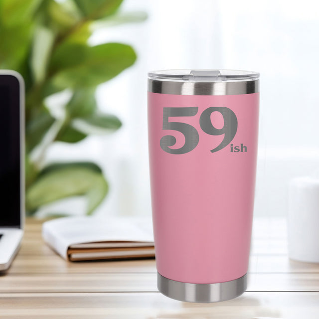Light Pink Thermal Metal Coffee Cup