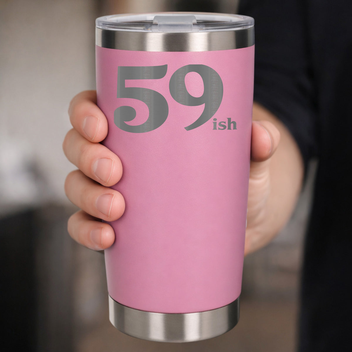 Light Pink Thermal Metal Coffee Cup