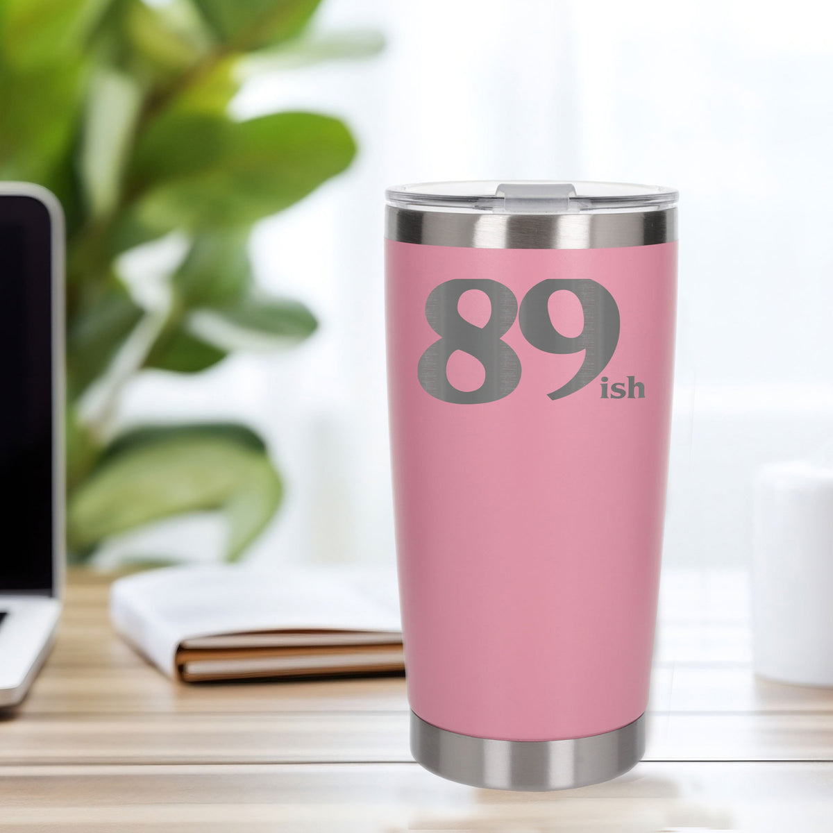 Light Pink Thermal Metal Coffee Cup