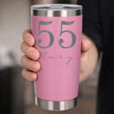 Light Pink Thermal Metal Coffee Cup