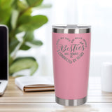 Light Pink Thermal Metal Coffee Cup