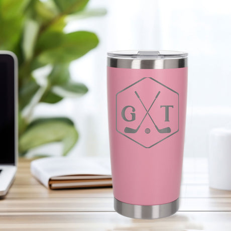 Light Pink Thermal Metal Coffee Cup