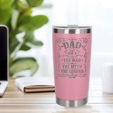 Light Pink Thermal Metal Coffee Cup