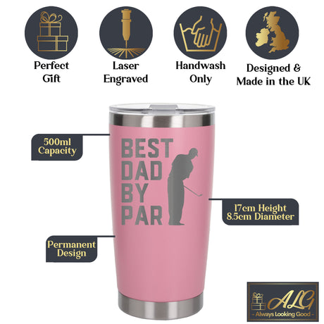 Light Pink Thermal Metal Coffee Cup