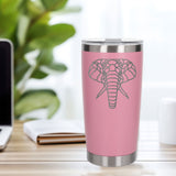 Light Pink Thermal Metal Coffee Cup