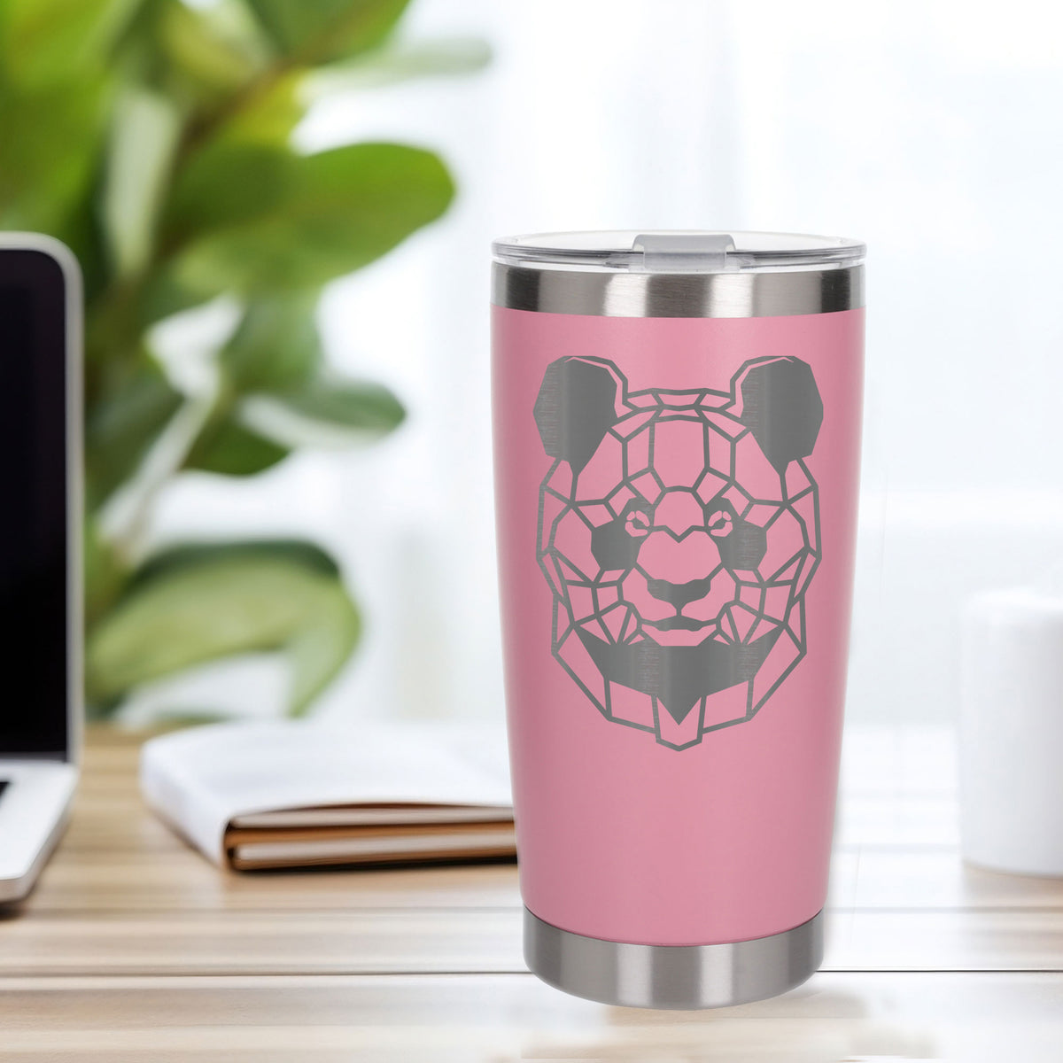 Light Pink Thermal Metal Coffee Cup