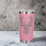 Light Pink Thermal Metal Coffee Cup