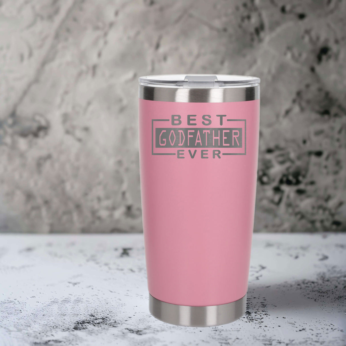 Light Pink Thermal Metal Coffee Cup