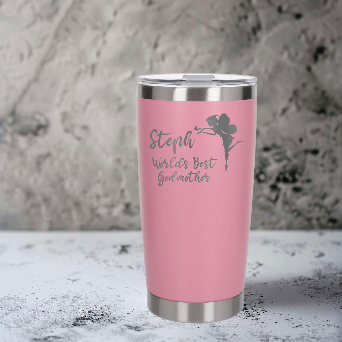 Light Pink Thermal Metal Coffee Cup