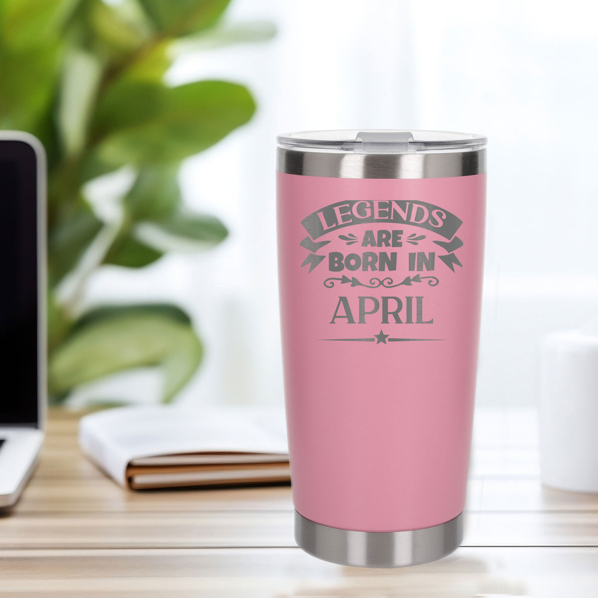 Light Pink Thermal Metal Coffee Cup