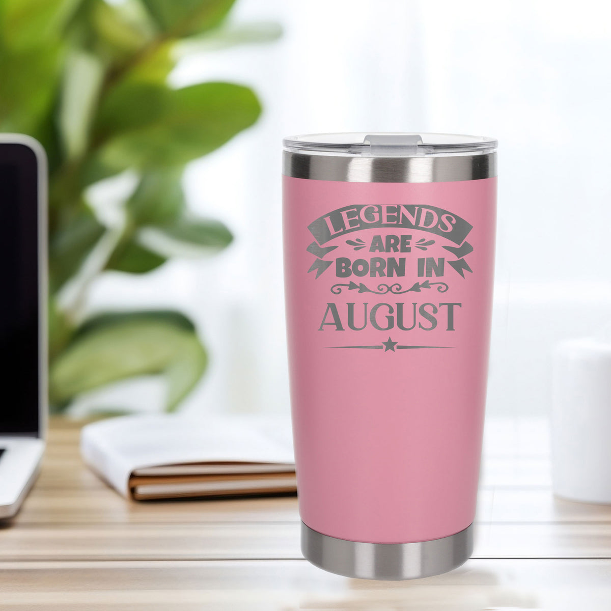 Light Pink Thermal Metal Coffee Cup