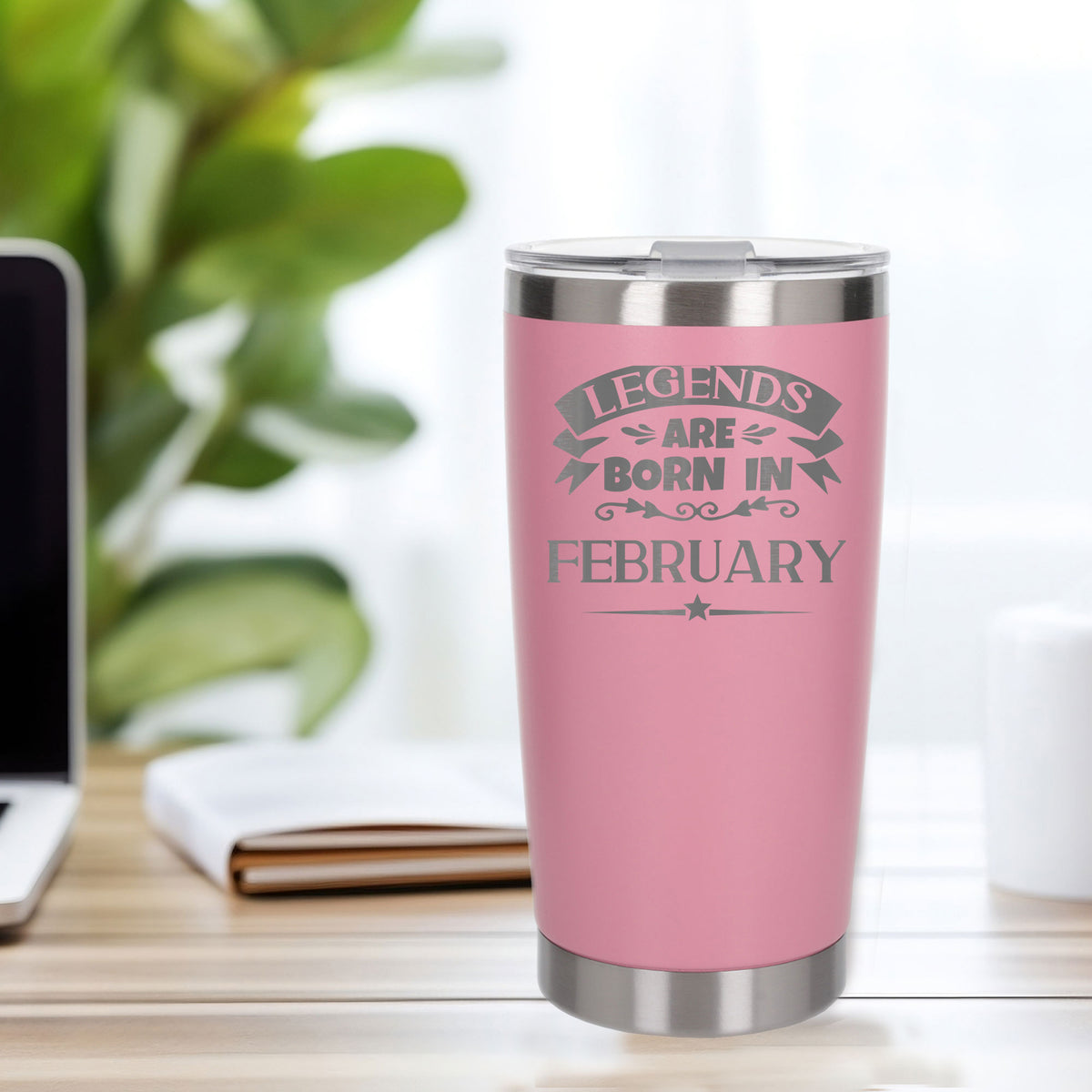Light Pink Thermal Metal Coffee Cup