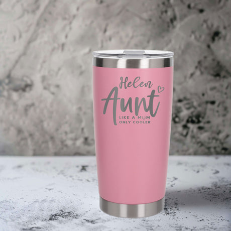 Light Pink Thermal Metal Coffee Cup