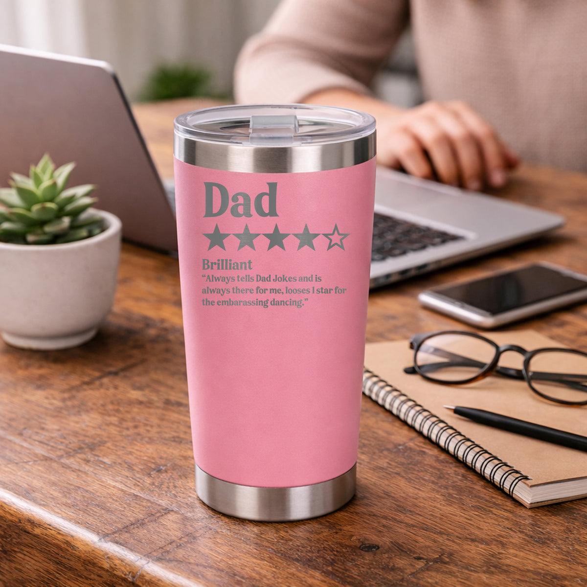 Review Engraved Travel Mug Birthday Gift, Thermal Metal Coffee Cup