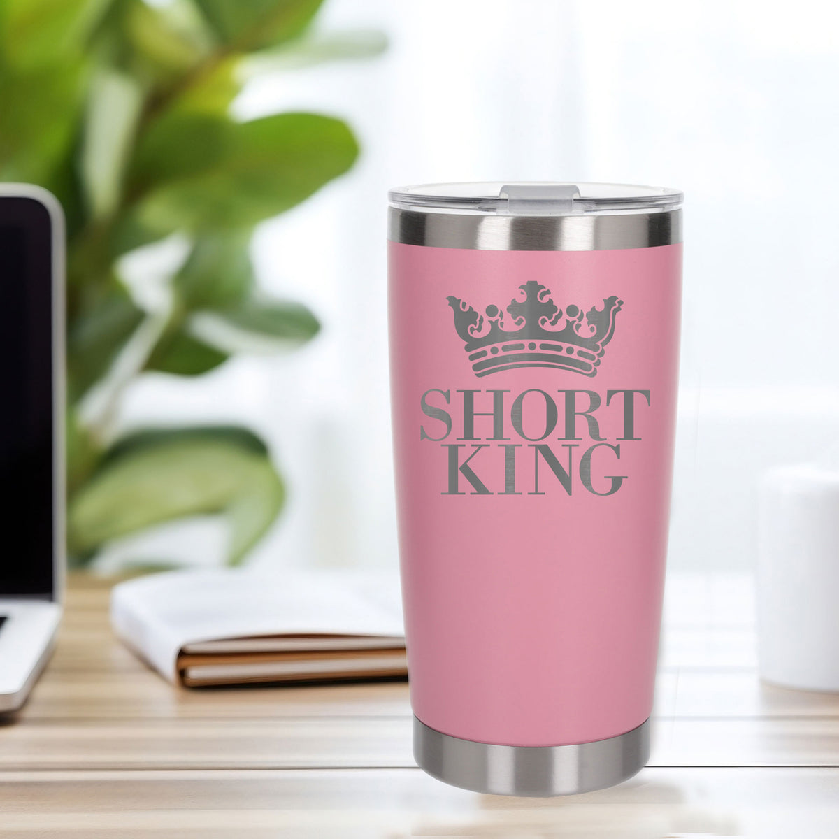 Light Pink Thermal Metal Coffee Cup