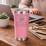 Light Pink Thermal Metal Coffee Cup
