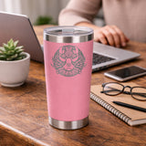 Light Pink Thermal Metal Coffee Cup