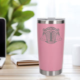 Light Pink Thermal Metal Coffee Cup