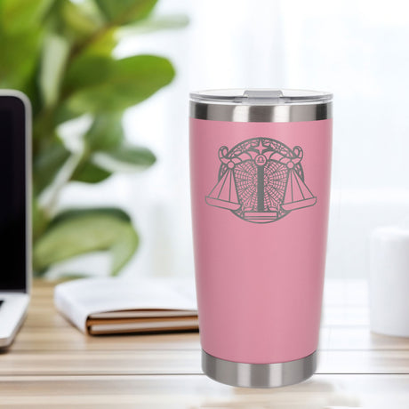 Light Pink Thermal Metal Coffee Cup