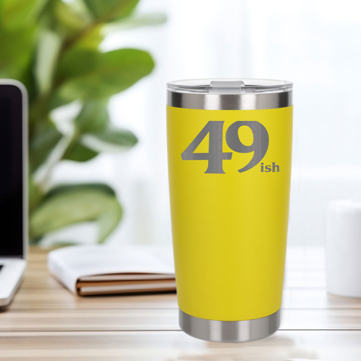 Yellow Thermal Metal Coffee Cup