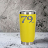 Yellow Thermal Metal Coffee Cup