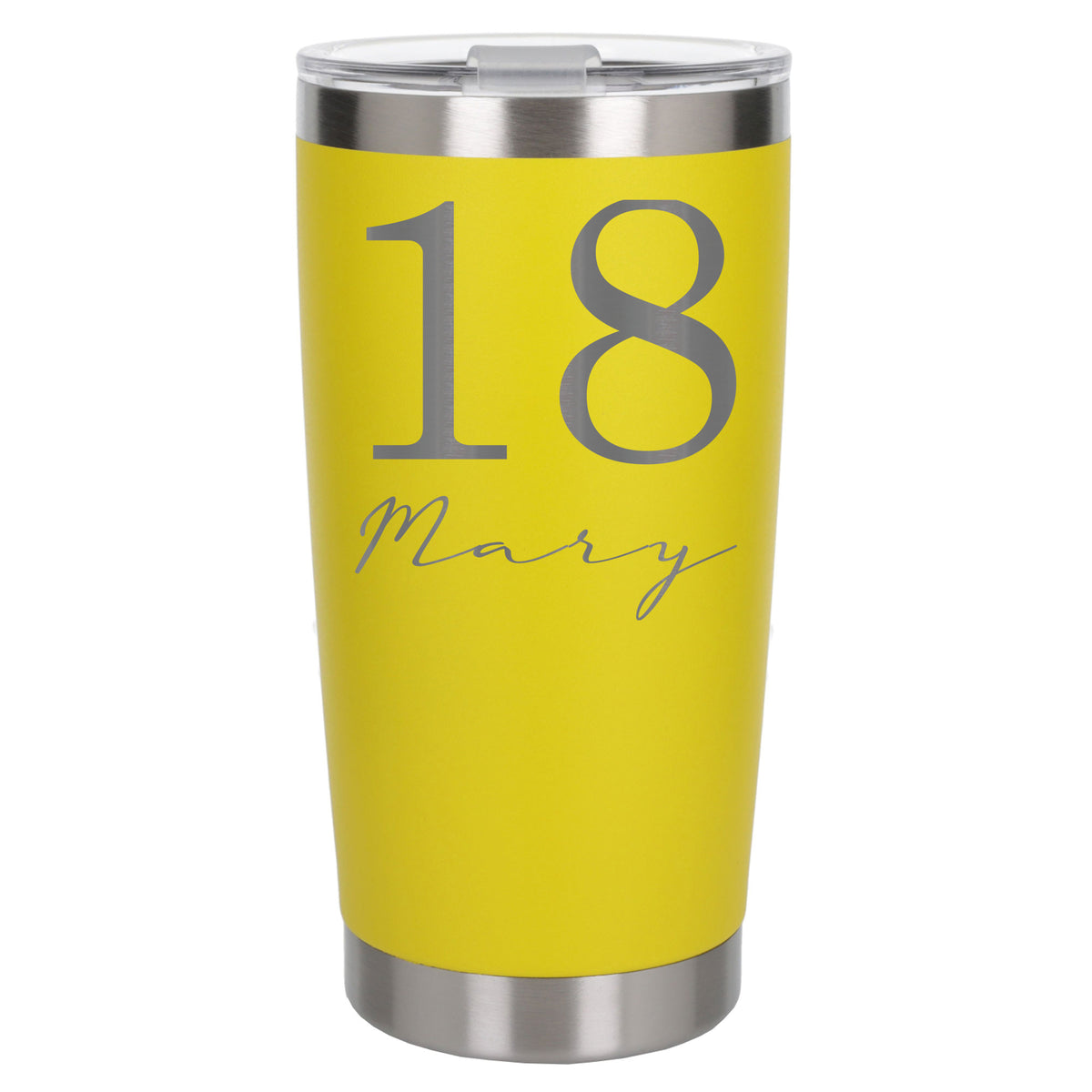 Yellow Thermal Metal Coffee Cup