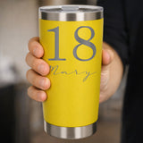 Yellow Thermal Metal Coffee Cup