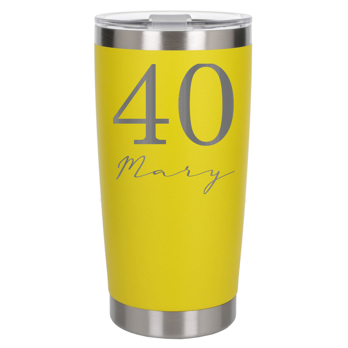 Yellow Thermal Metal Coffee Cup