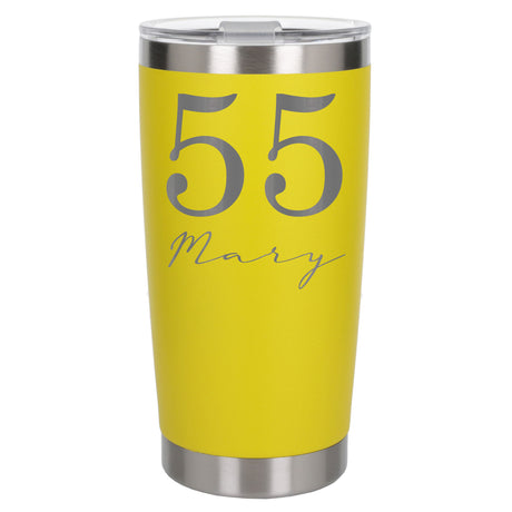 Yellow Thermal Metal Coffee Cup