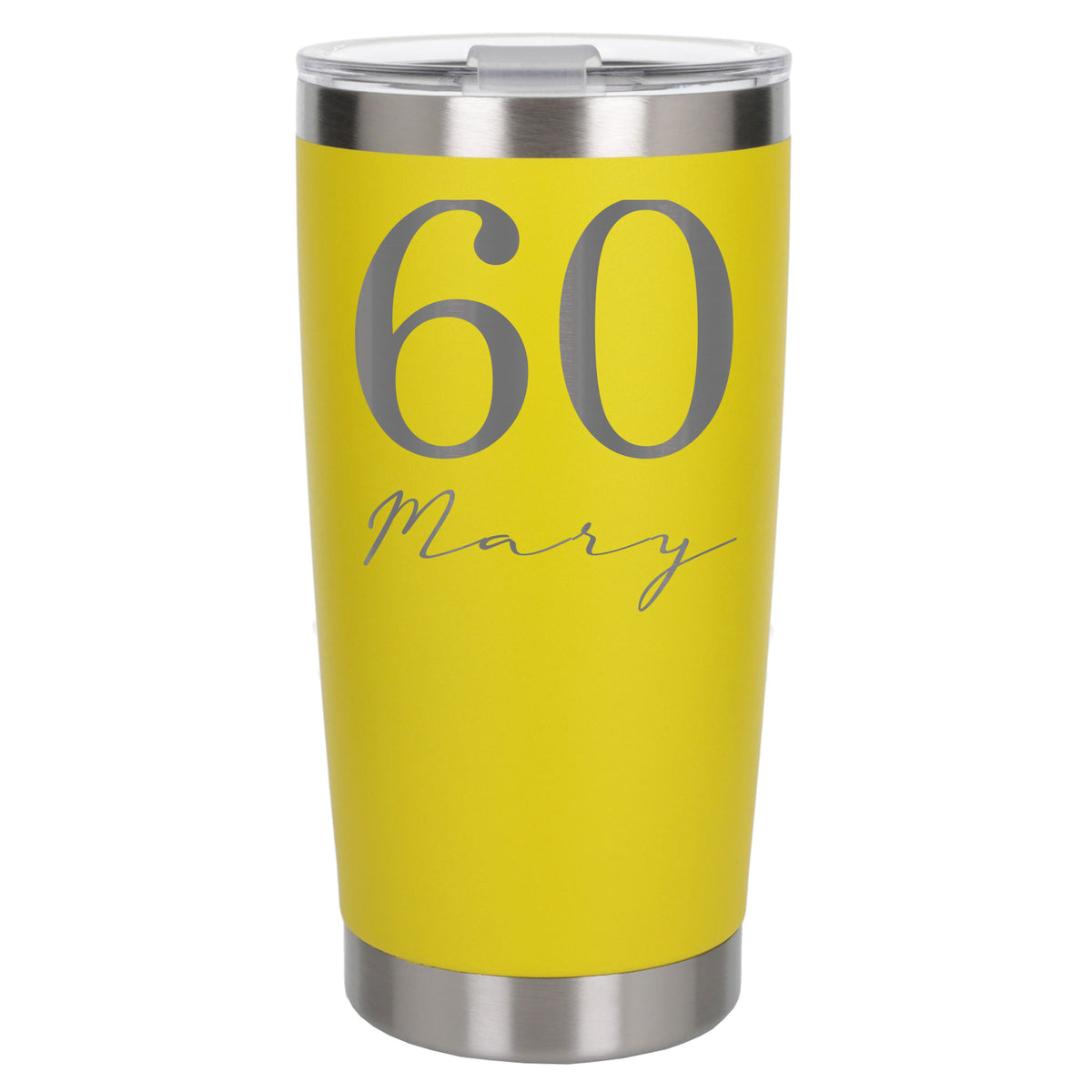 Yellow Thermal Metal Coffee Cup