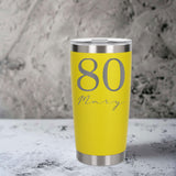 Yellow Thermal Metal Coffee Cup