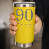 Yellow Thermal Metal Coffee Cup