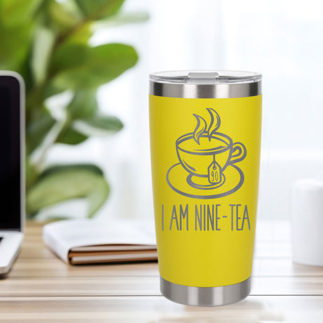 Yellow Thermal Metal Coffee Cup
