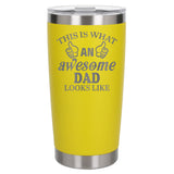 Yellow Thermal Metal Coffee Cup