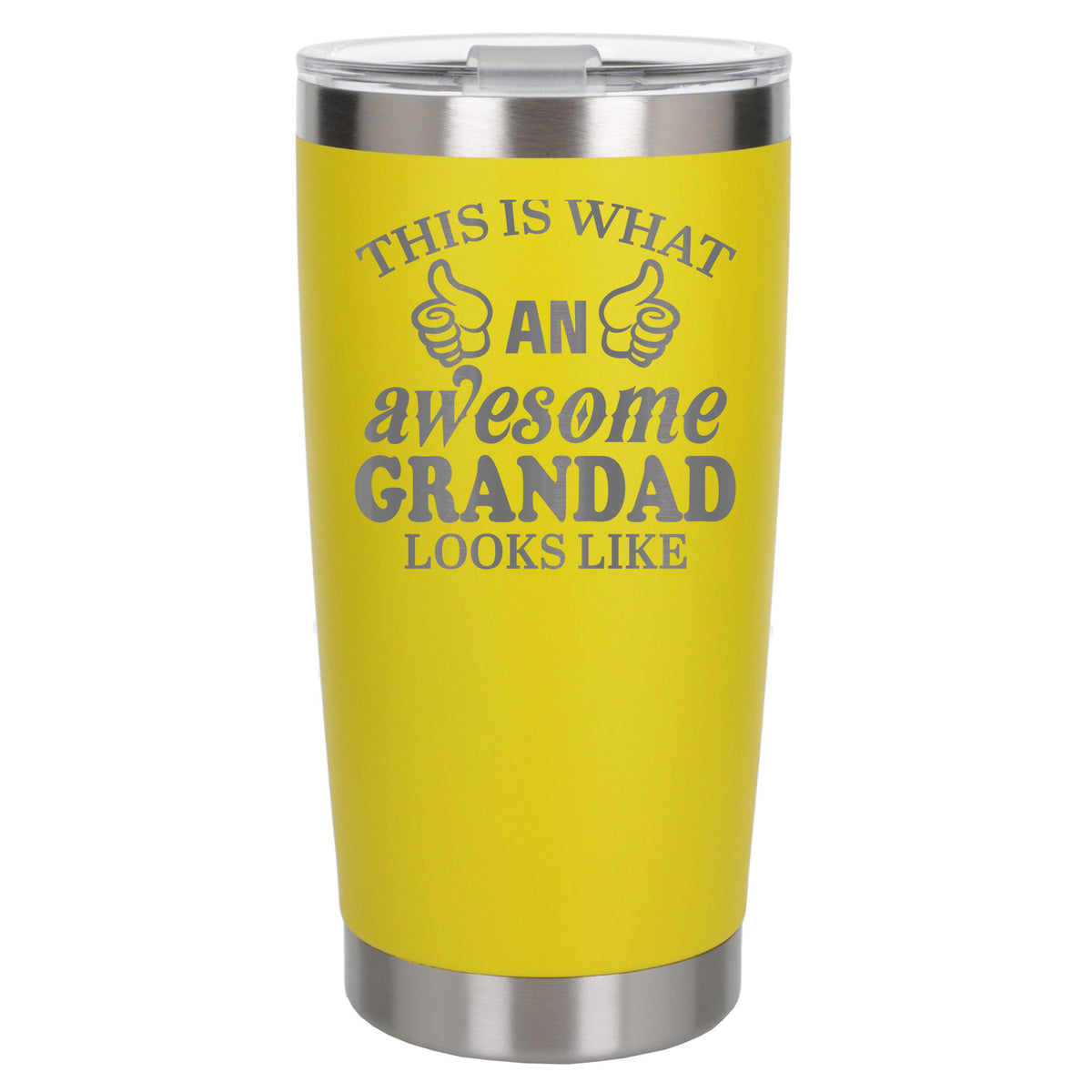 Yellow Thermal Metal Coffee Cup