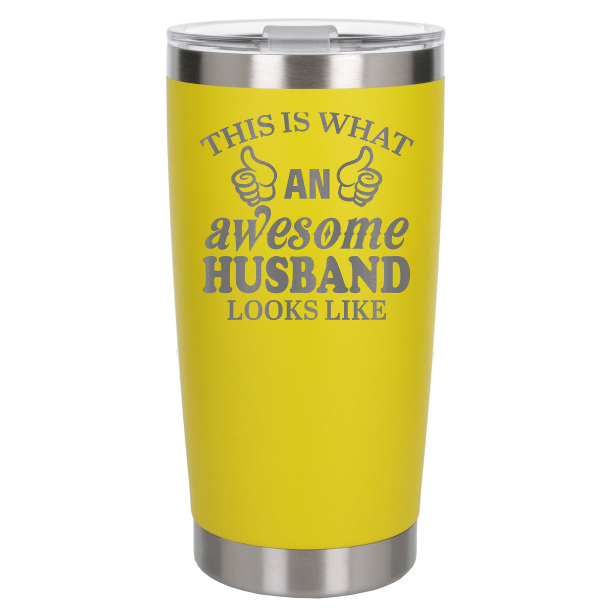 Yellow Thermal Metal Coffee Cup