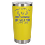 Yellow Thermal Metal Coffee Cup