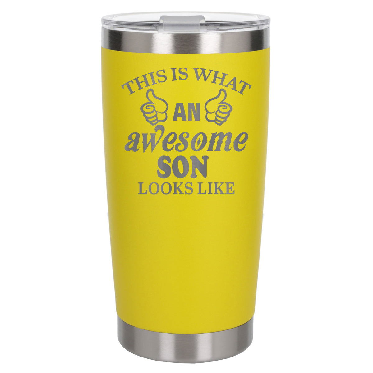 Yellow Thermal Metal Coffee Cup