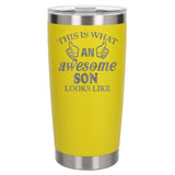 Yellow Thermal Metal Coffee Cup