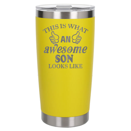 Yellow Thermal Metal Coffee Cup