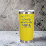 Yellow Thermal Metal Coffee Cup