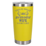 Yellow Thermal Metal Coffee Cup