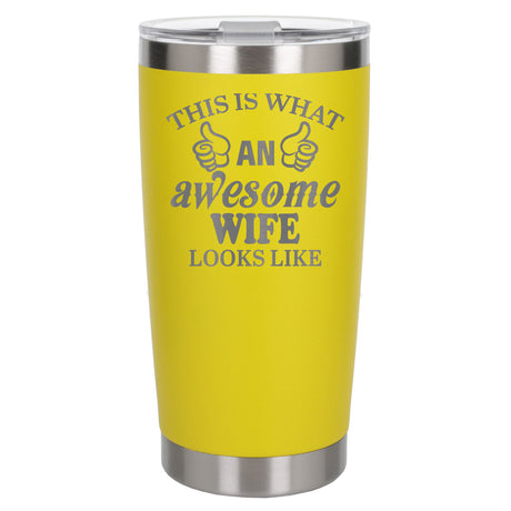 Yellow Thermal Metal Coffee Cup