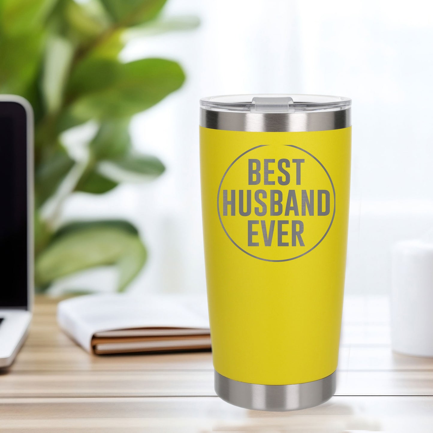 Yellow Thermal Metal Coffee Cup