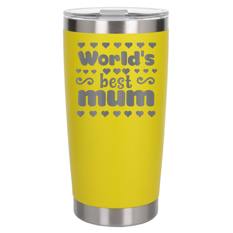 Yellow Thermal Metal Coffee Cup