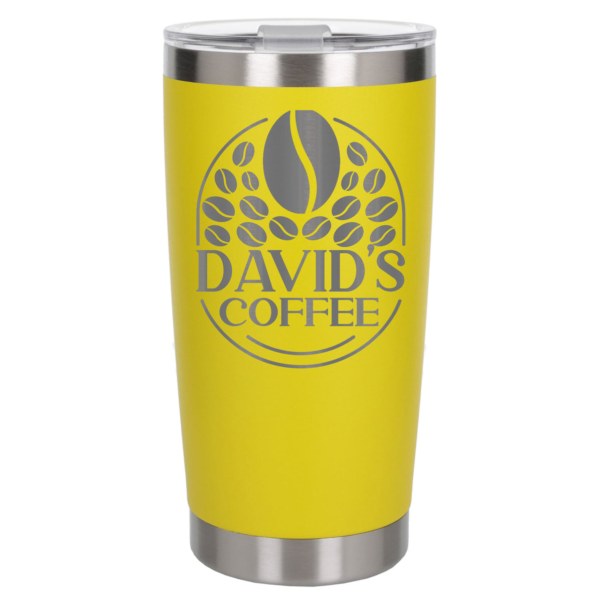 Yellow Thermal Metal Coffee Cup